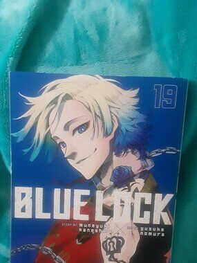 Blue Lock vol. 19 manga by Muneyuki Kaneshiro & Yusuke Nomura. Cover sliced